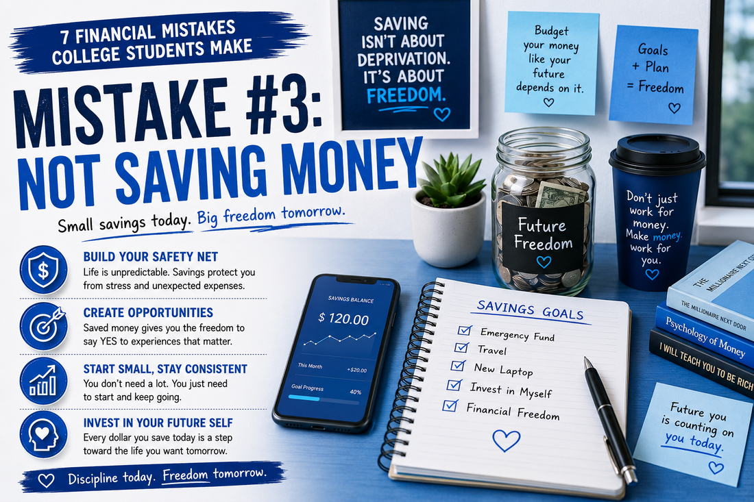 Mistake #3: Not Saving Money